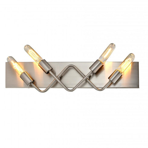 Varaluz Museum 4 Light Bath Satin Nickel Model: 310B04SN