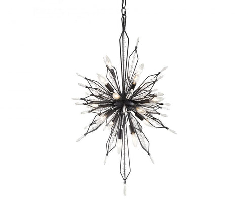 Varaluz Orbital 16 Light Foyer Carbon Model: 311F16CB