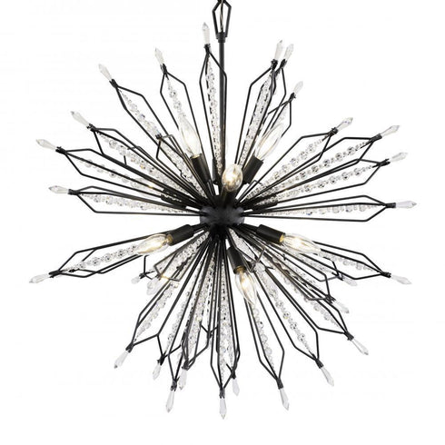 Varaluz Orbital Medium 12 Light Pendant Carbon Model: 311P12CB
