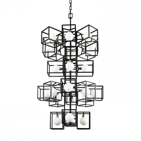 Varaluz Plaza 24 Light Foyer Carbo Havana Gold Model: 325F24CBHG
