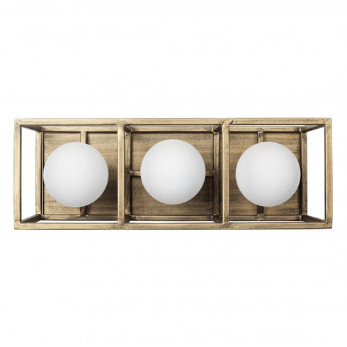 Varaluz Plaza 3 Light Bath Havana Gol Carbon Model: 325B03HGCB