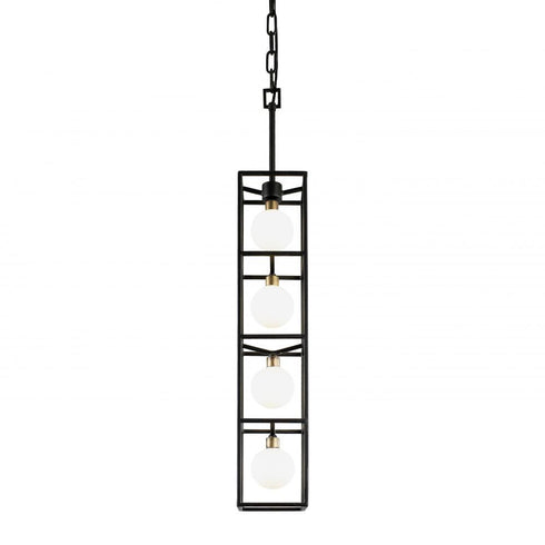 Varaluz Plaza 4 Light Foyer Carbo Havana Gold Model: 325F04CBHG