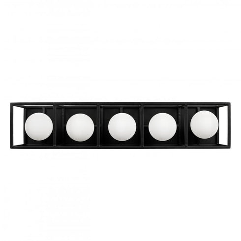 Varaluz Plaza 5 Light Bath Carbo Havana Gold Model: 325B05CBHG