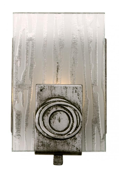 Varaluz Polar 1 Light Bath Blackened Silver Model: 182B01