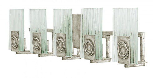 Varaluz Polar 5 Light Bath Blackened Silver Model: 182B05