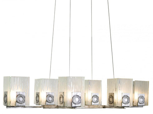 Varaluz Polar 6 Light Linear Pendant Blackened Model: 182N06
