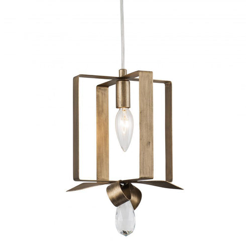 Varaluz Posh 1 Light Square Mini Pendant Havana Model: 263M01SHG