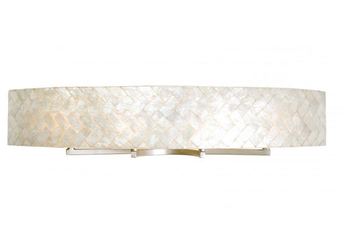 Varaluz Radius 4 Light Bath Herringbone Capiz Model: 173B04B