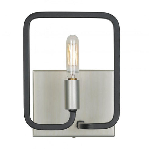Varaluz Rectangulo 1 Light Bath Silverad Carbon Model: 317B01SOCB