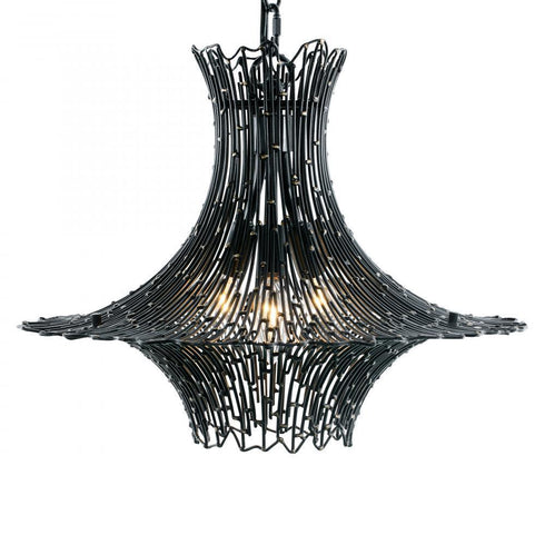 Varaluz Rikki 3 Light Chandelier Carbo Aged Gold Model: 320C03CBAG