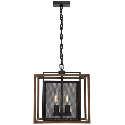 Varaluz Rio Lobo 2 Light Pendant Dark Oa Black Model: 285P02DOBL