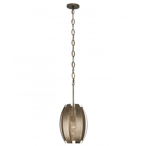 Varaluz Sawyers Bar 1 Light Pendant Havana Gold Model: 287P01HG