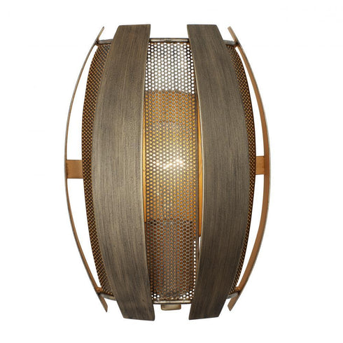 Varaluz Sawyers Bar 1 Light Sconce Havana Gold Model: 287W01HG