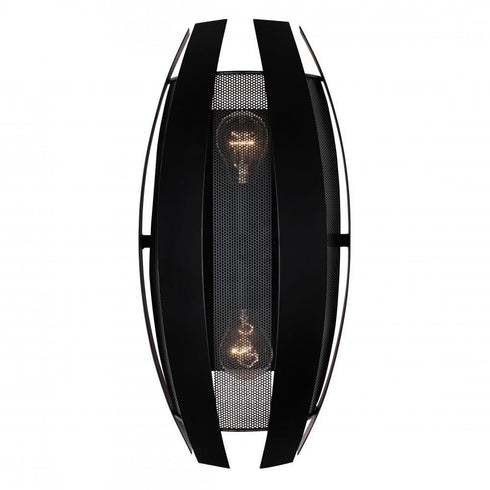 Varaluz Sawyers Bar 2 Light Sconce Black Model: 287W02BL