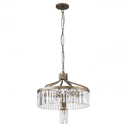 Varaluz Social Club 7 Light Pendant Havana Gold Model: 297P07HG