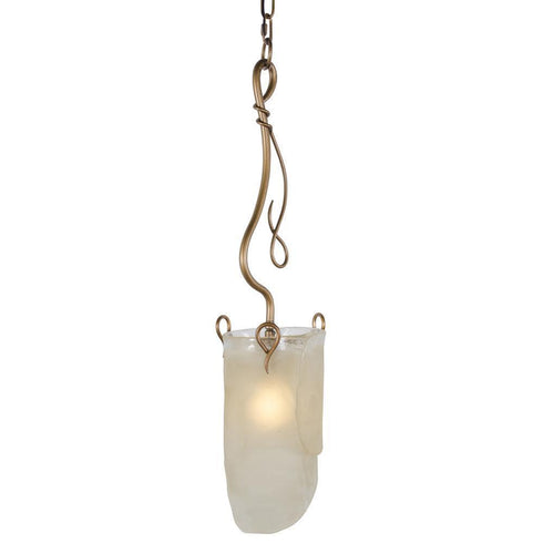 Varaluz Soho 1 Light Mini Pendant Hammered Ore Model: 126M01HO