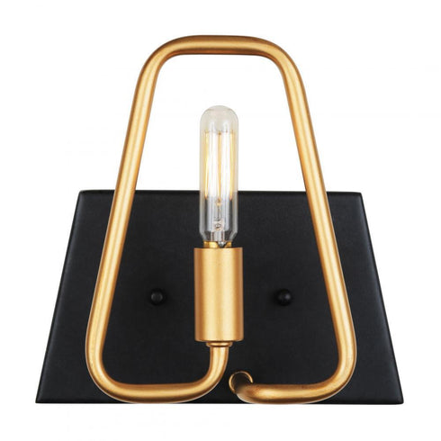 Varaluz Triangulo 1 Light Bath Aged Gol Carbon Model: 318B01AGCB