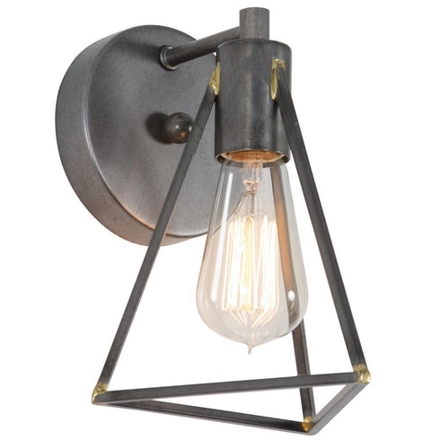 Varaluz Trini 1 Light Bath Gunsmoke Model: 288B01GS
