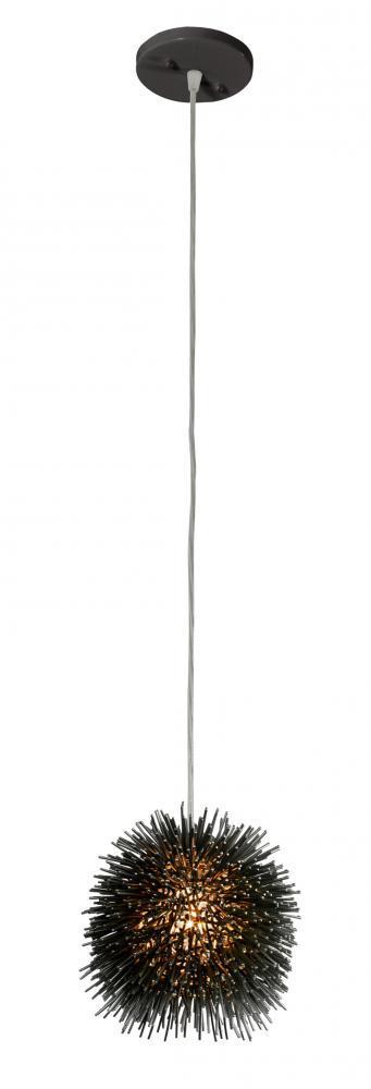 Varaluz Urchin 1 Light Uber Mini Pendant Aqua Model: 169M01SAQ