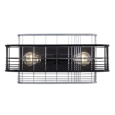 Varaluz Vivienne 2 Light Bath Blac Grey Model: 333B02BLGR