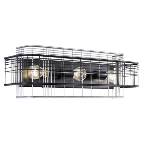 Varaluz Vivienne 3 Light Bath Blac Grey Model: 333B03BLGR