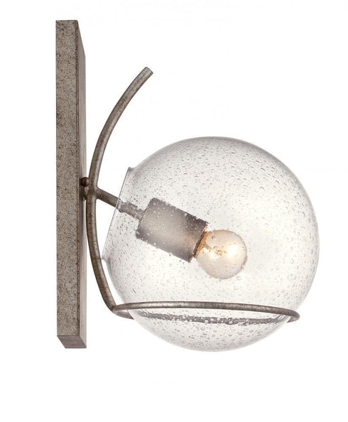 Varaluz Watson 1 Light Sconce Silver Age Model: 243K01SA