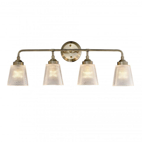 Varaluz Westport 4 Light Bath Antique Brass Model: 312B04AB