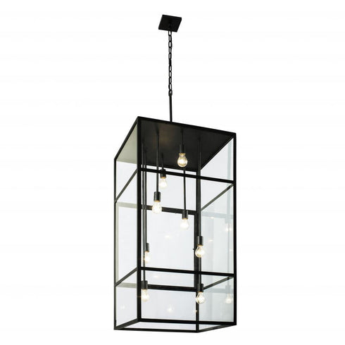 Varaluz Wholigan 8 Light Pendant Carbon Model: 328P08CB