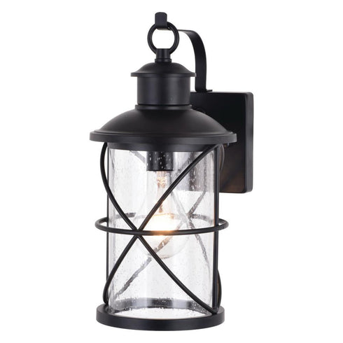 Vaxcel Adams 6.5 In. W Outdoor Wall Light Black Model: T0634