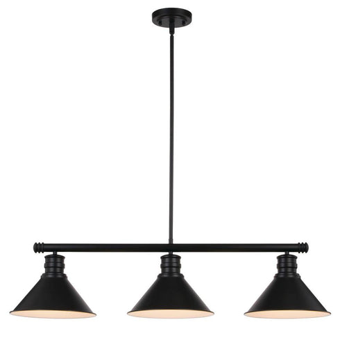 Vaxcel Akron 35.75 In. 3 Light Linear Chandelier Oil Model: H0269