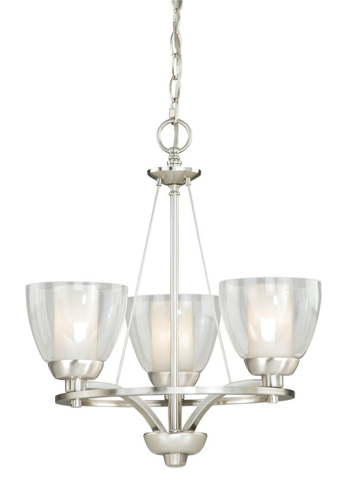 Vaxcel Asti 3 Light Chandelier Model: AA-CHU003SN