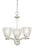 Vaxcel Asti 3 Light Chandelier Model: AA-CHU003SN