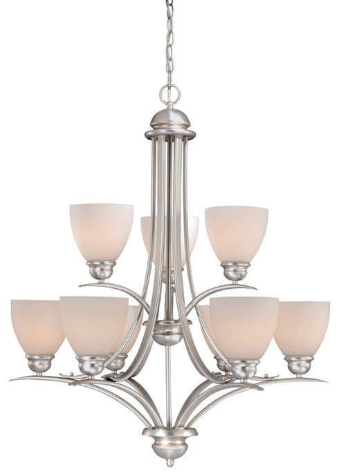 Vaxcel Avalon 9 Light Chandelier Model: AL-CHU009BN