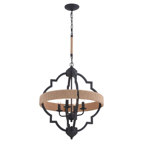Vaxcel Beaumont 20 In. W 4 Light Pendant Textured Model: P0308