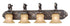 Vaxcel Bellagio 4 Light Vanity Model: BG-VLD004PZ