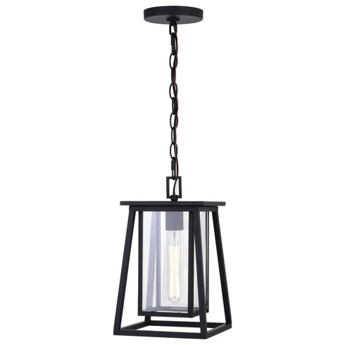 Vaxcel Blackwell 8 In. Outdoor Pendant Matte Black Model: T0609