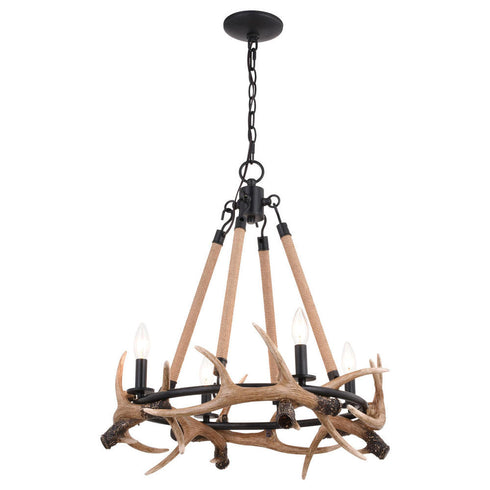 Vaxcel Breckenridge 23.25 In. 4 Light Antler Model: H0262