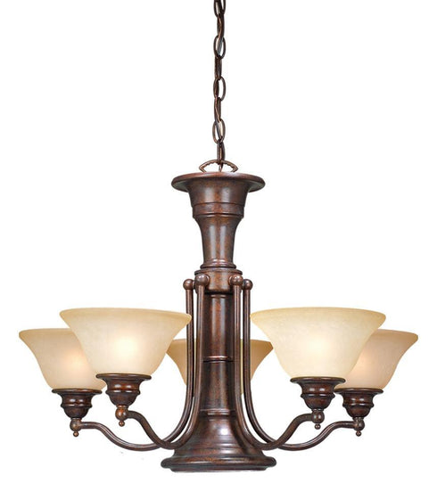 Vaxcel CH30306RBZ Standford 6L Chandelier Royal Bronze