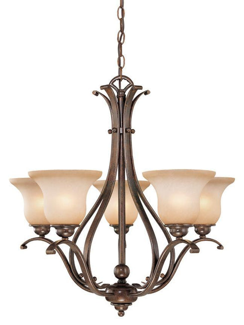 Vaxcel CH35405RBZ/B Monrovia 5L Chandelier Royal Bronze