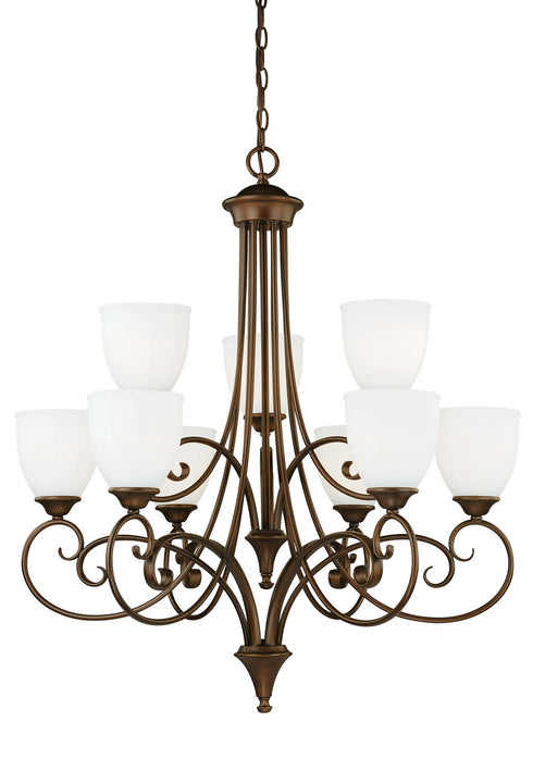 Vaxcel Claret 9 Light Chandelier Model: H0083