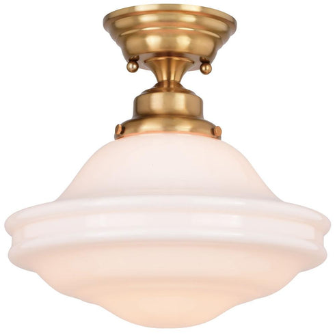 Vaxcel Complete Huntley 12 In. Semi Flush Ceiling Light White Model: C0261
