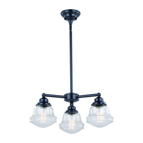 Vaxcel Complete Huntley 3 Light Mini Chandelier Clear Glass Model: H0215