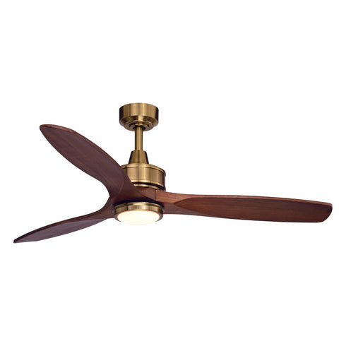 Vaxcel Curtiss 52 In. Ceiling Fan Satin Brass Model: F0097