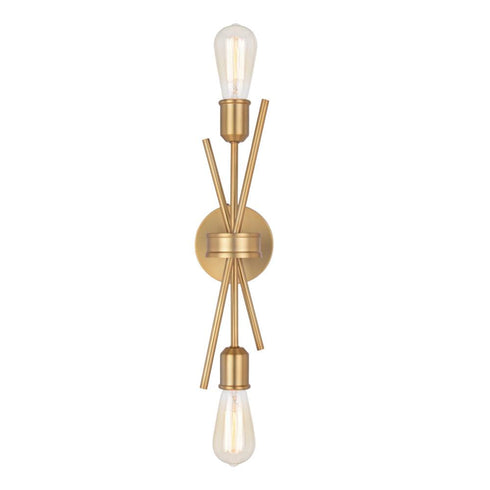 Vaxcel Estelle 16.75 In. Wall Light Natural Brass Model: W0420