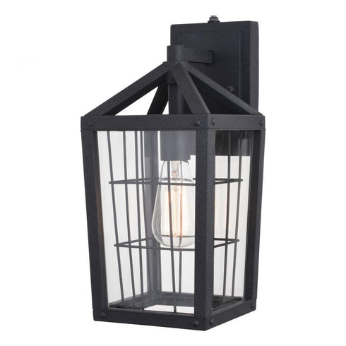 Vaxcel Gage 7 In. Outdoor Wall Light Volcanic Black Model: T0589
