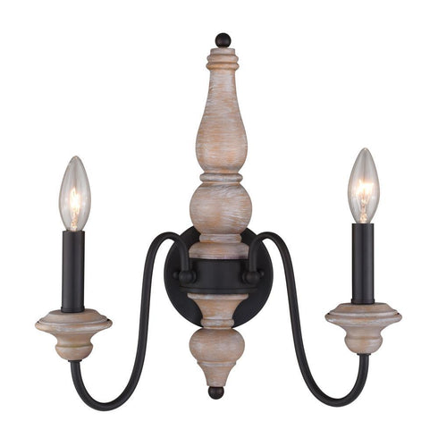 Vaxcel Georgetown 14 In Wall Light Vintage Ash And Model: W0335