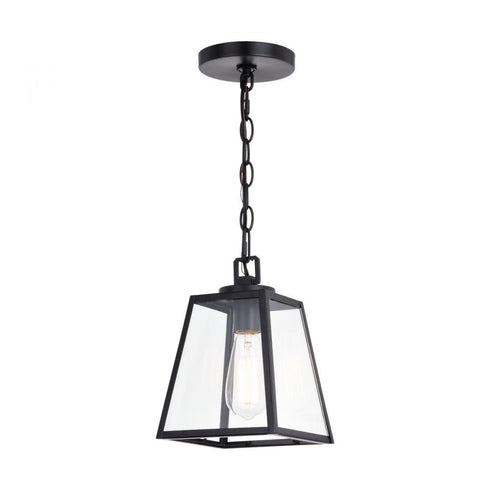 Vaxcel Grant 1 Light Mini Pendant Black Model: P0346