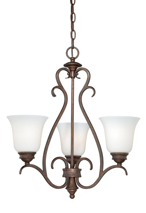 Vaxcel Hartford 3 Light Mini Chandelier Model: H0156