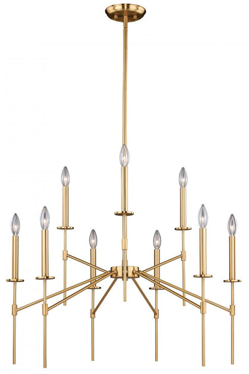 Vaxcel Kedzie 9 Light Chandelier Model: H0180