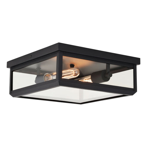 Vaxcel Kinzie 12 In. 2 Light Flush Mount Textured Model: T0611